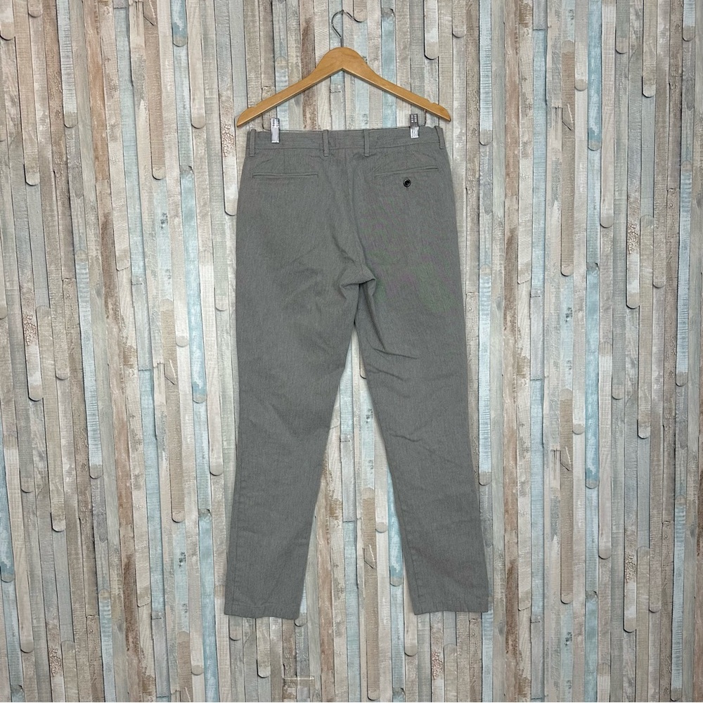 J Crew 32 Gray Brushed Cotton Melange Twill 770 Pant Trouser Straight Fit Leg‎ - Picture 4 of 11
